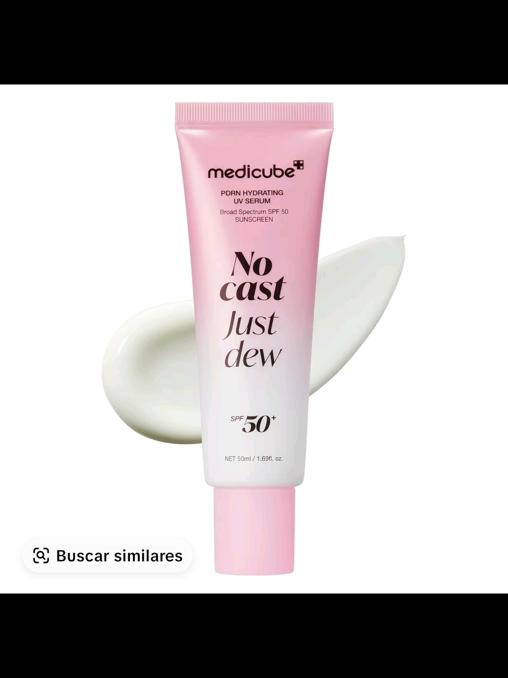 Medicube No Cast Just Dew Hydrating SPF 50+ UV Serum - Pink